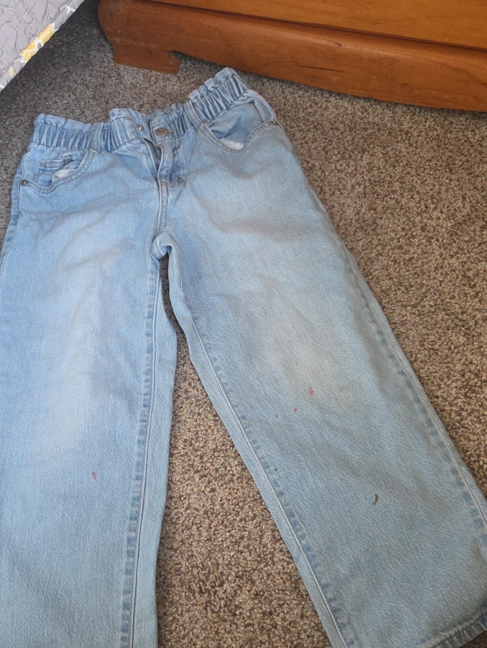 Cat & Jack Light Blue Elastic Waist Denim Jeans